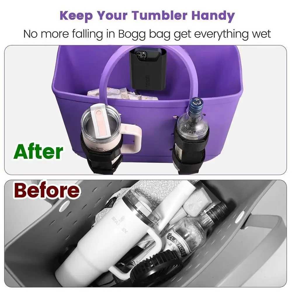 Portable Drink Holder for Adjustable Nylon Water Bottle Holder for Beach Storage HandbagXJ250607