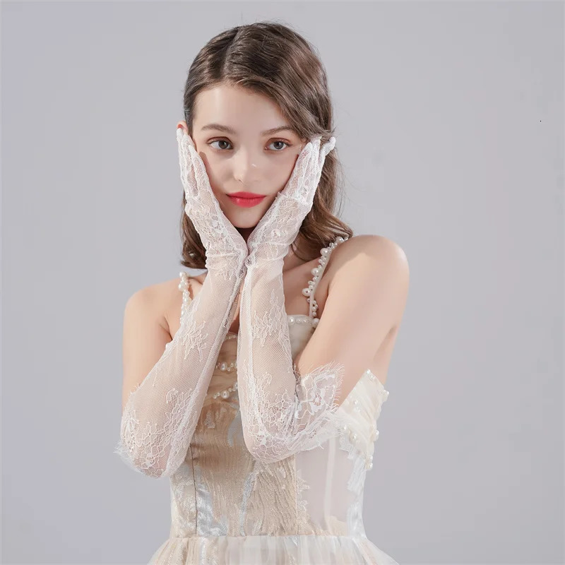Wedding Dress Lace Long Gloves 250603