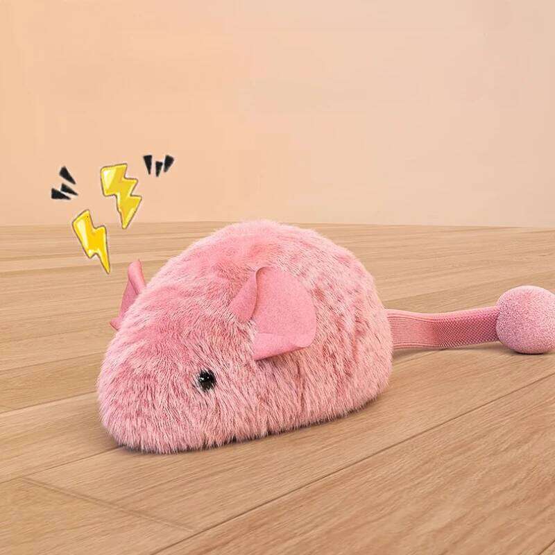 New Mouse Cat Chew Boredom Interactive Kitten Game Indoor Plush Mice Luminous Toys For Cats