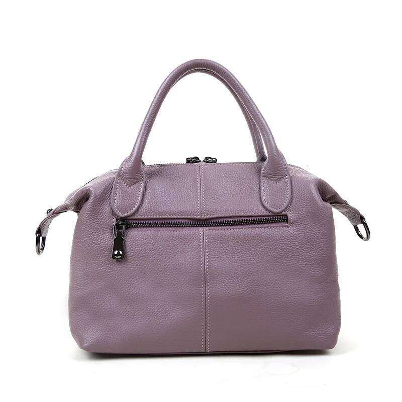 Women's Genuine Leather Tote Bag Female Handle Crossbody Fashion Cowhide Shoulder Bags Ladies Daily Commuter Purses Handbag