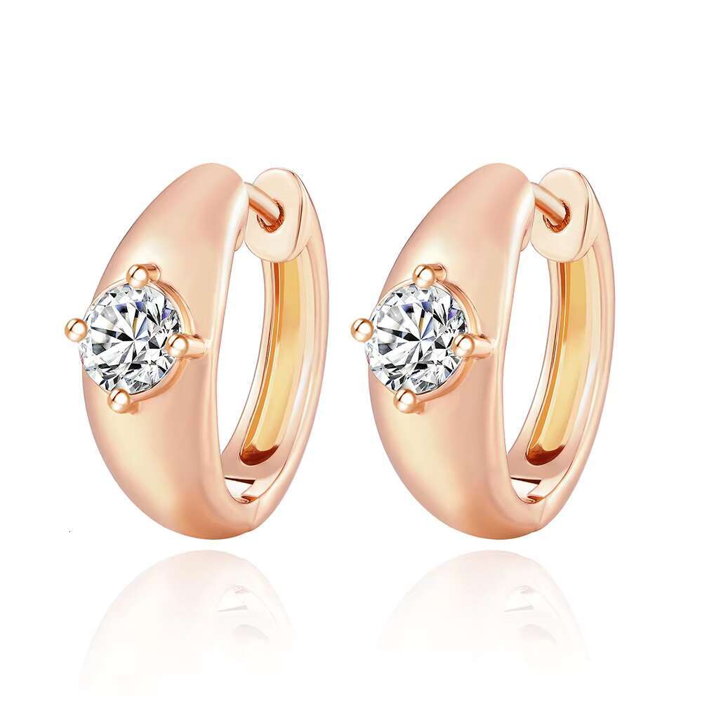 Anniversary gift; Fashion Austrian crystal earrings; 18K gold; white gold; 925 silver; moissanite earrings for