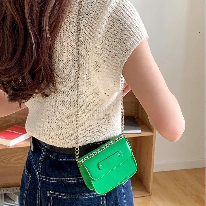 Korean Fashion Shoulder Bags Mini Square PU Leather Lipstick Toiletry Crossbody Bags for Women Coin Handbags Purses 250606