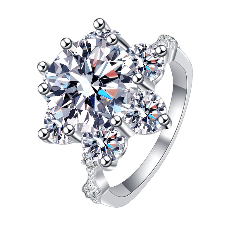 Elegant White Sapphire Alternative Gemstone Bridal Set Featuring a Majestic Royalty-Inspired Ornament