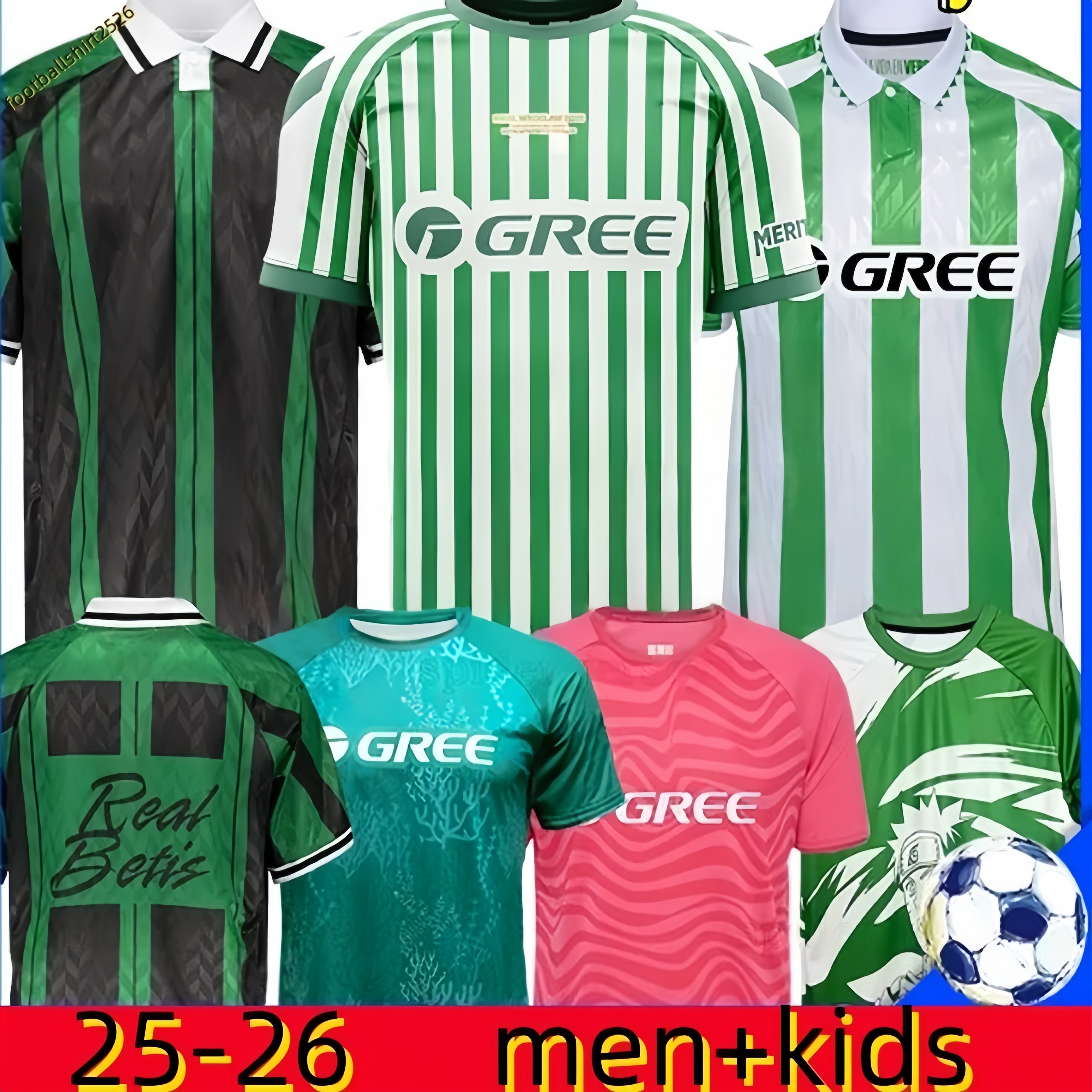 24 25 26 Real Betis Soccer Jerseys Antony IscoVITOR ROQUE 2026 LO CELSO BARTRA Vitor Roque Football Shirts gardien de but Avila Chimy Men Uniforms kids Kits