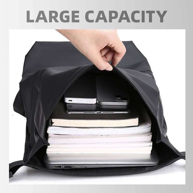 Waterproof Business Travel Backpack Men's Roll-Top Laptop Computer Pack Expandable Commuting Rucksack Large Student Schoolbags