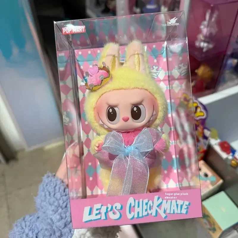 New 17cm Labubu The Monsters LetS Checkmate Series-Vinyl Plush Blind Box Hanging Card Trendy Play Toy Gift Z250607