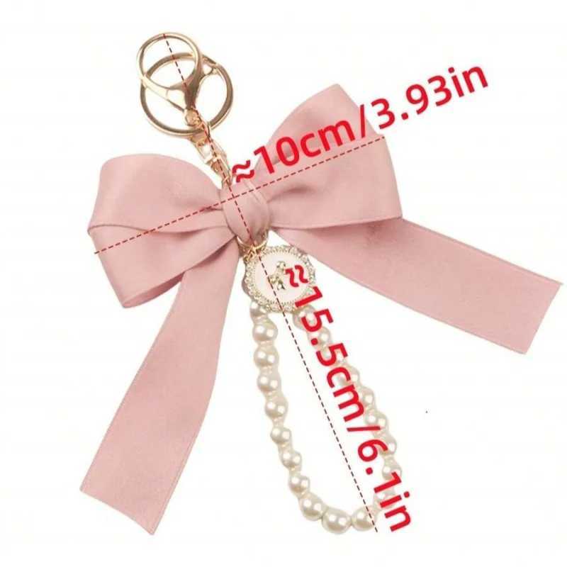 Keychain with bow Large bow tie Carrying bag for hanging Ornament Bag decorations DIY headphone case Accessories XJ250607