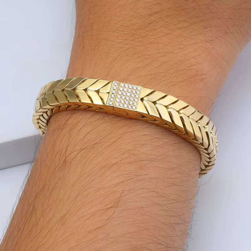 Customization Jewlery Pt950 Platinum Dragon Bracelet Men 10mm Miami Silver VVS Moissanite Cuban Link Chain Bracelets and Bangles