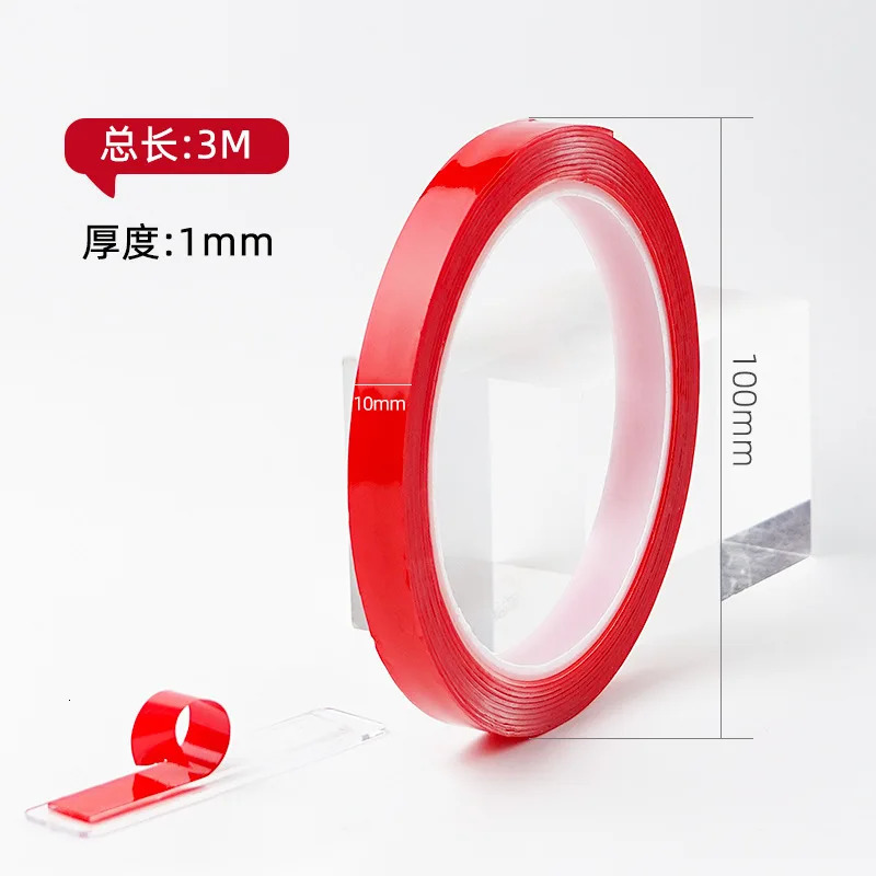 1Roll 10m Double Sided Nail Art Adhesive Tape For False Tips Display Creative n Sticker Strong Sticky Glue 250605