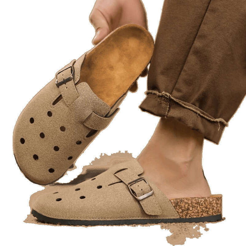 Beijiang Wolf Trendy Half Slippers for Men Summer Outdoor Casual Large Size Office Sandals