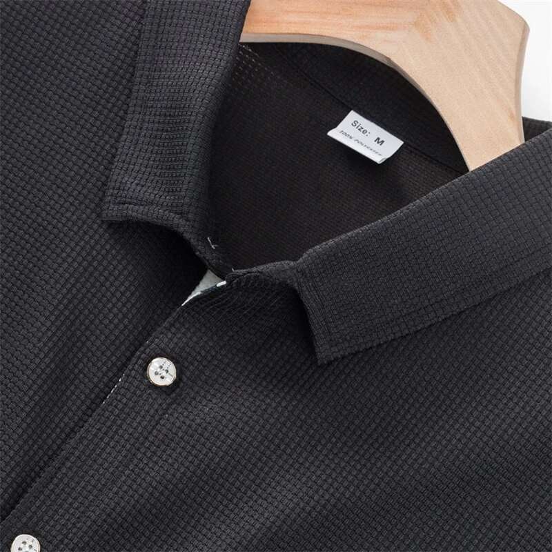 Mens Stylish Floral Print Short Sleeve Button-down Collared Shirt with Pocket Casual Summer Waffle Texture Top