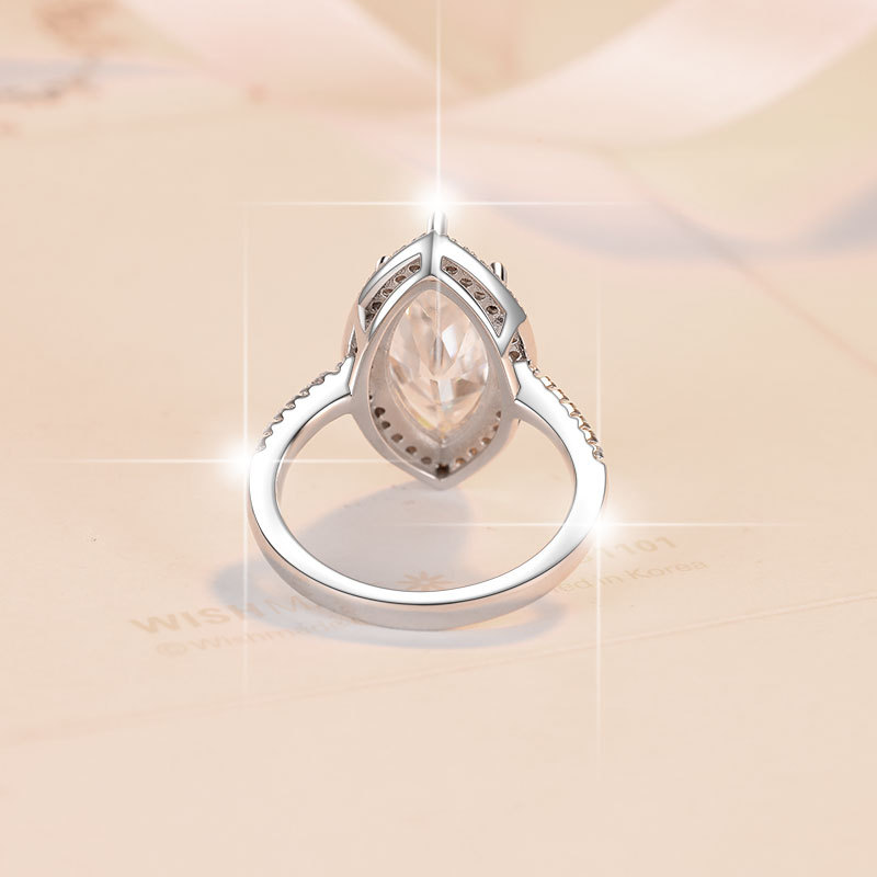 Chic 5ct Round Cut Eternity Style Diamond-Like Simulant by Moissanite Set In Precious Metal Ideal Proposal Gift