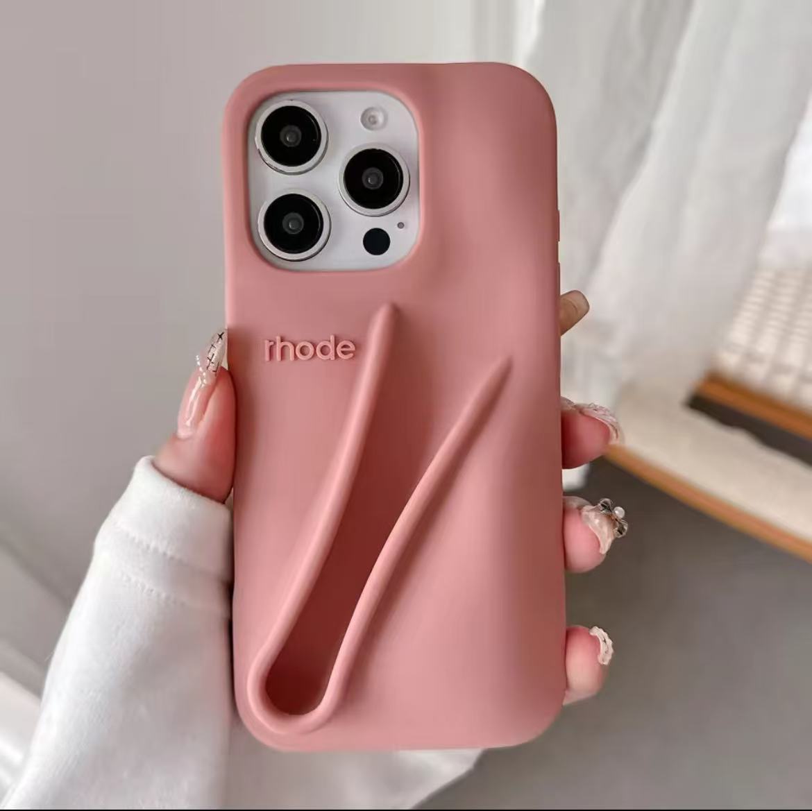 Rhode Lipstick Cases Portable Protective Series Silicone Phone Case For iPhone 16E 16 11 12 13 14 15 Pro Max Plus Fashion Style