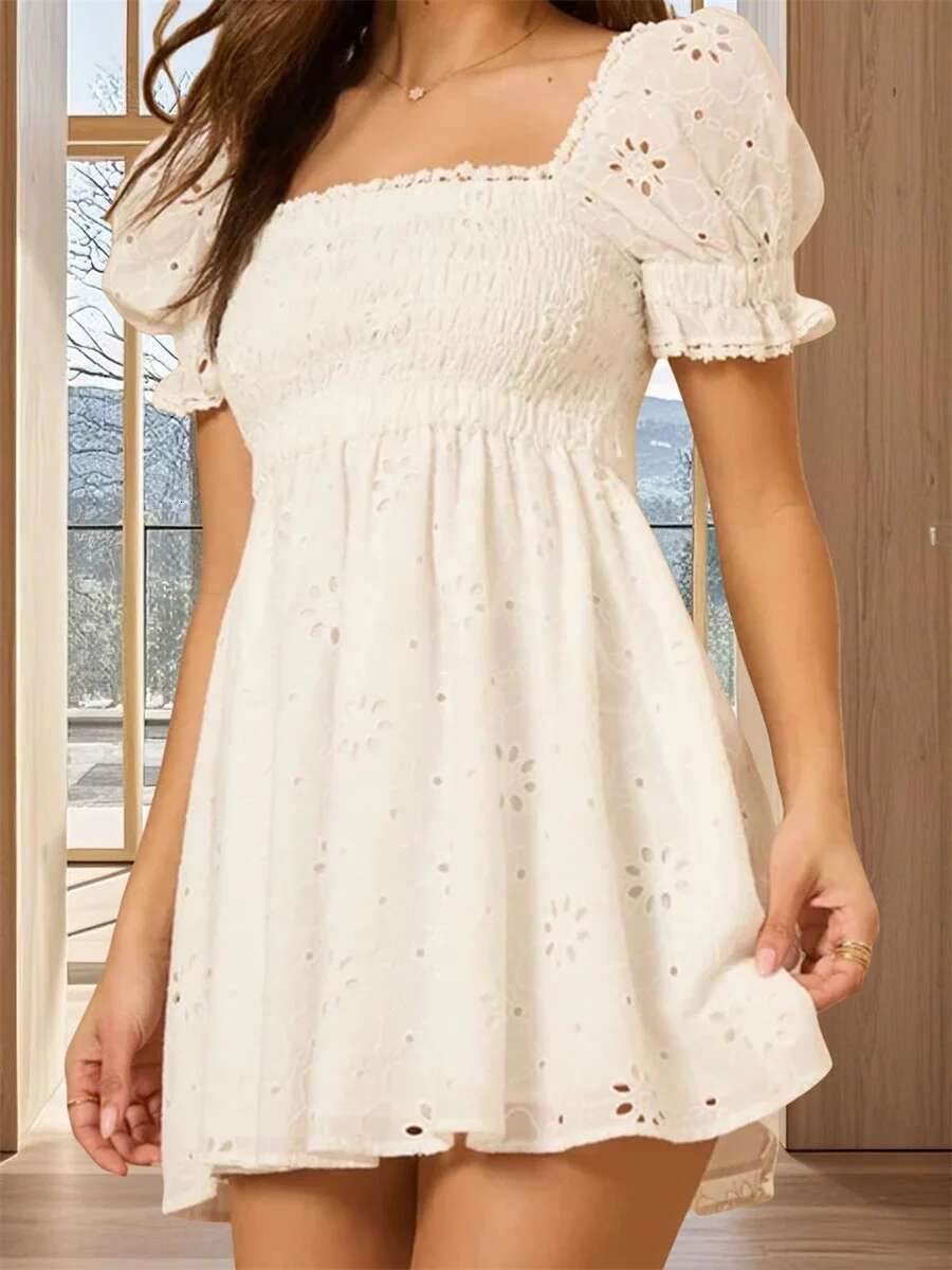 Womens Ruffle Sleeve Floral Print V-neck Wrap Dress with Tie Waist and Ruffle Hem Knee-length A-line Dress