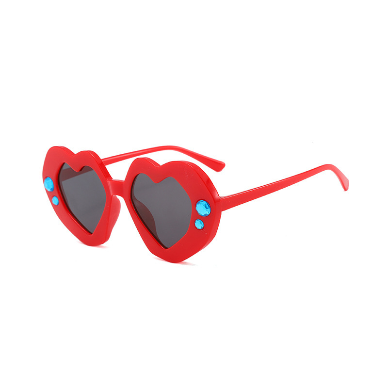 New Heart-Shaped Children's Sunglasses Cool Cute Boys Girls UV Protection Sunshade