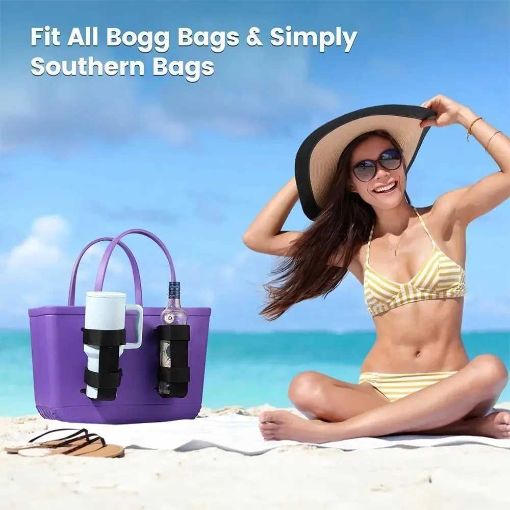 Portable Drink Holder for Adjustable Nylon Water Bottle Holder for Beach Storage HandbagXJ250607