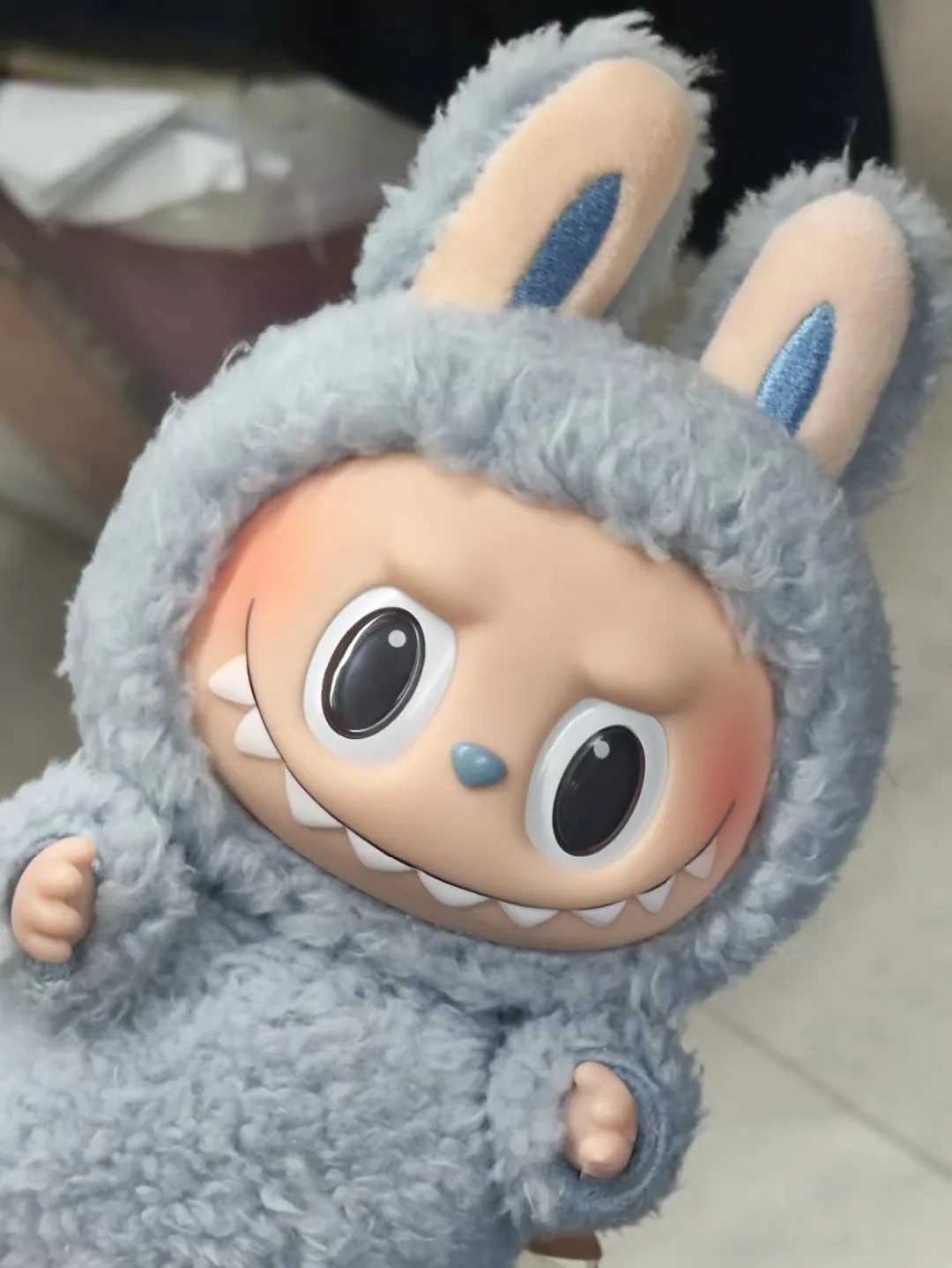 For Labubu Doll Blind Box The Monsters Face Macaron Heartbeat Enamel PVC Figurine Tabletop Ornament Kawaii Kid Birthday GiftsXJ250607