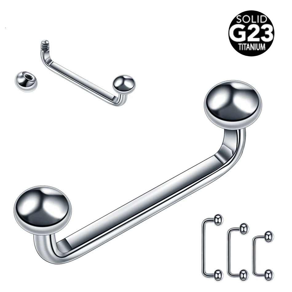 1PC 16G 14G External Internal Thread Surface Bar Industrial Barbell CZ Micro Dermal Anchors Ring Piercings Sexy Jewelry 250606