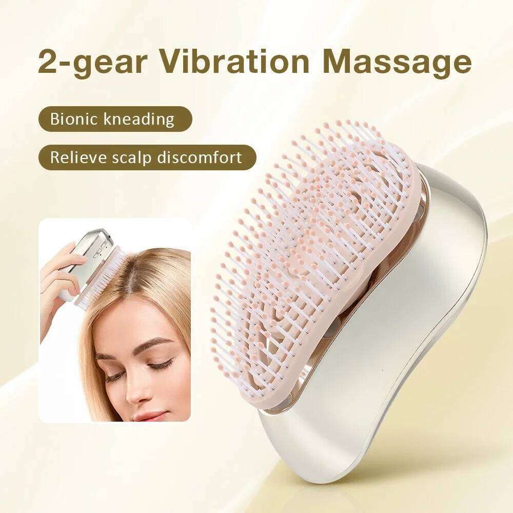 Electric Spray Massage Growth Vibration Head Massager Brush LED Anti Hair Loss Scalp Liquid Medicine Atomizing Comb