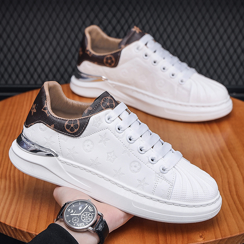 designer shoes Spring 2025 New white sneakers, men's trendy shoes, Korean version fashionable casual sports shoes, men's sneakers, men'