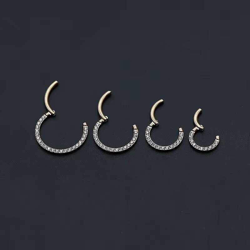 Stainless Steel Zirconia Male Threaded Piercing Stud with Claw Head for Piercing Jewelry Accessories for Nose Ear and Lip