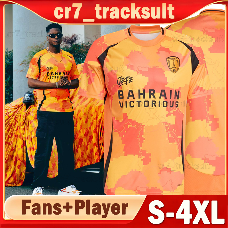 XXXL 4XL 2025 26 Paris FC KRASSO Soccer Jerseys JEFE 25 2026 HAMEL KEBBAL GORY Men Uniform CAFARO LOPEZ M.LOPEZ CAMARA DICKO DOUCET Player Version Football Shirts set