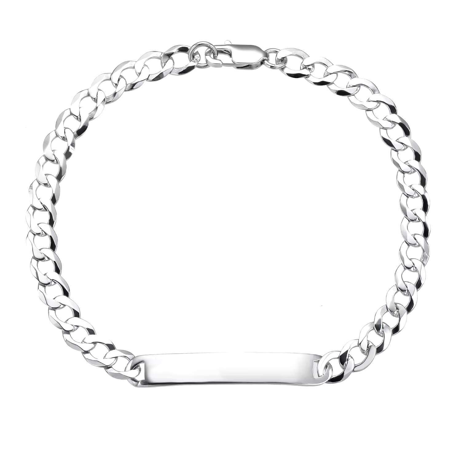 Wholesale Miami Cuban Chain Bracelet 925 Sterling Silver Trendy Hip Hop Mens Cuban Chain