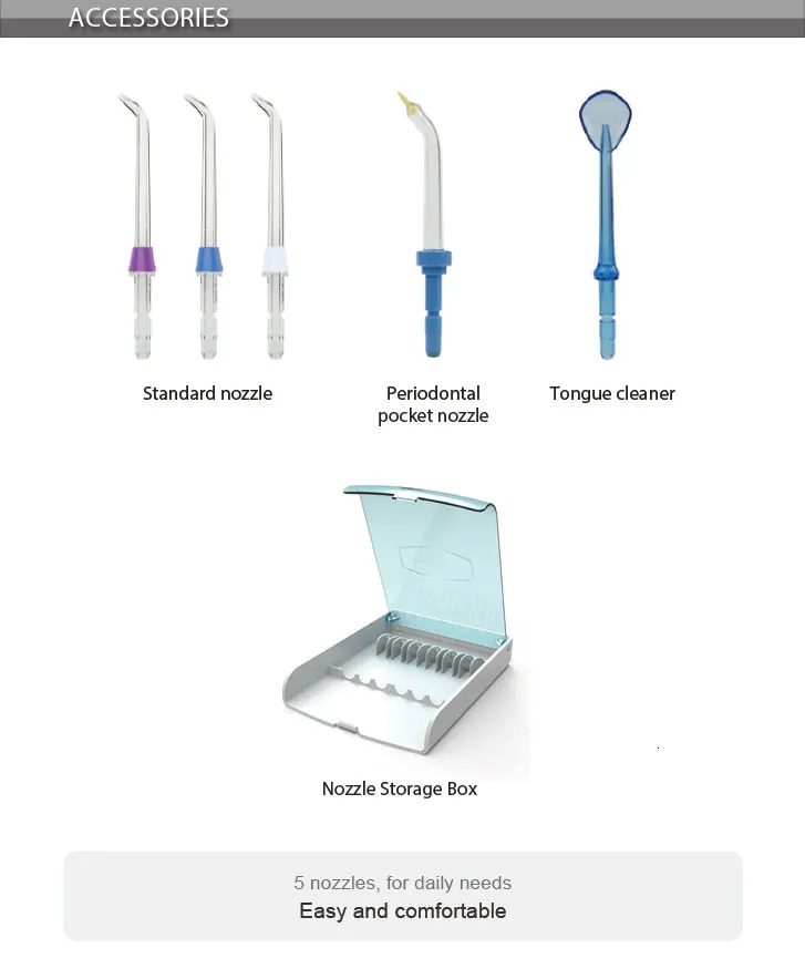 Oral Irrigator V660G Dental Water Flosser 12 Levels Electric Cleaner 800ml Oral Hygiene Dental Flosser Teeth Cleaner 250605