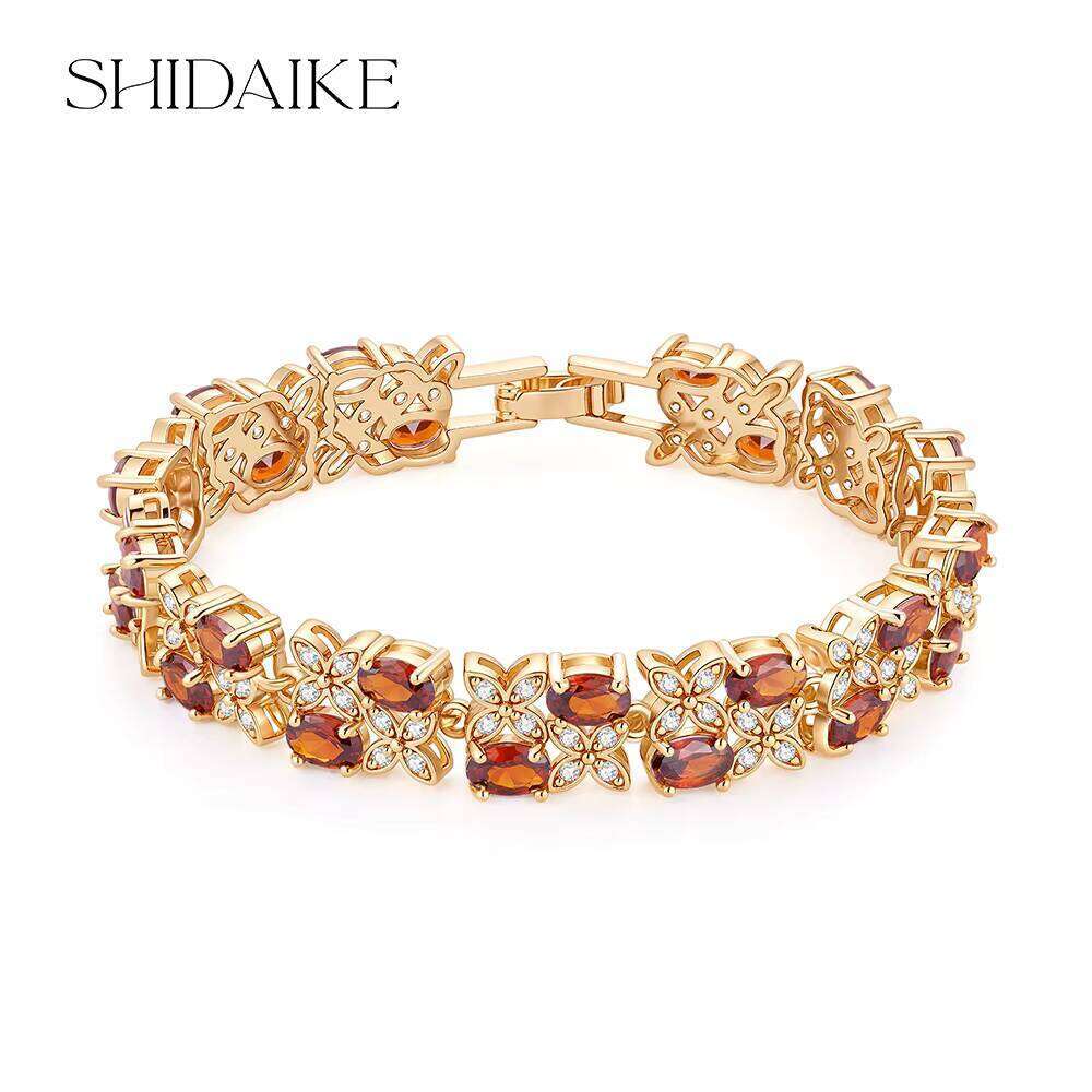 Designer Wristband Fashion Brass Gold-Plated Brand Colorful Women's Bracelet