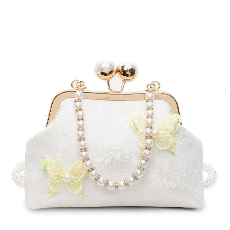 New Cheongsam Style Embroidered Women's Chinese Handbag Crossbody Versatile Pearl Evening Bag