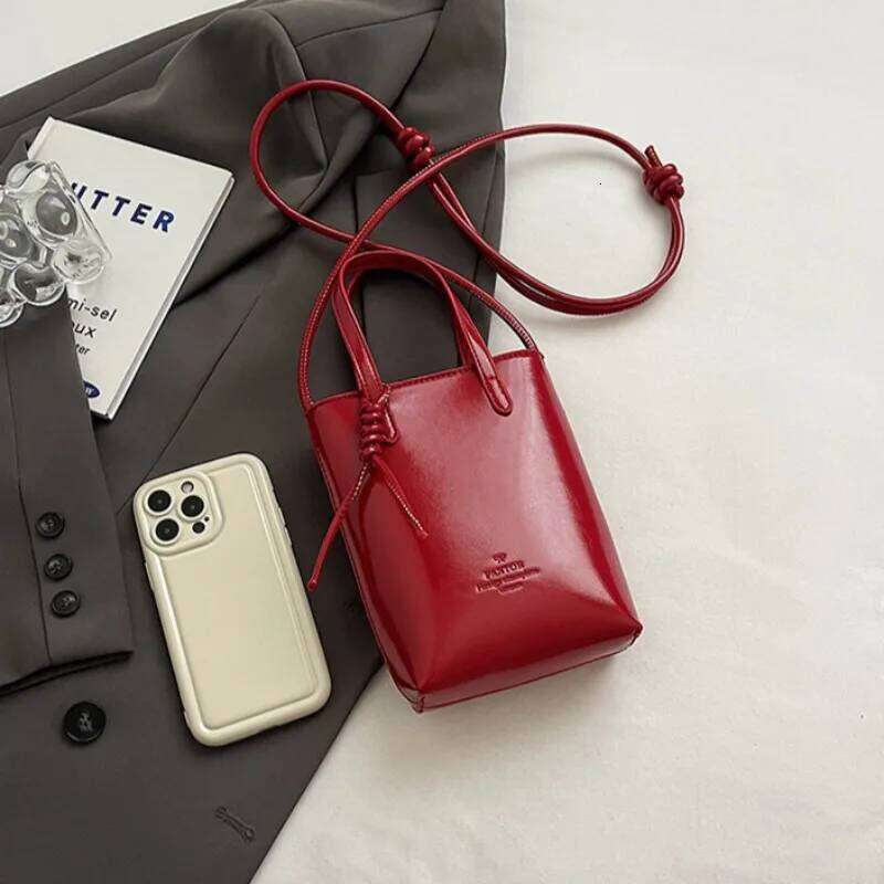 PU Leather Mini Crossbody Bag For Women 2024 New Korean Fashion Shoulder Bags Female Simple Retro Handbags And Purses