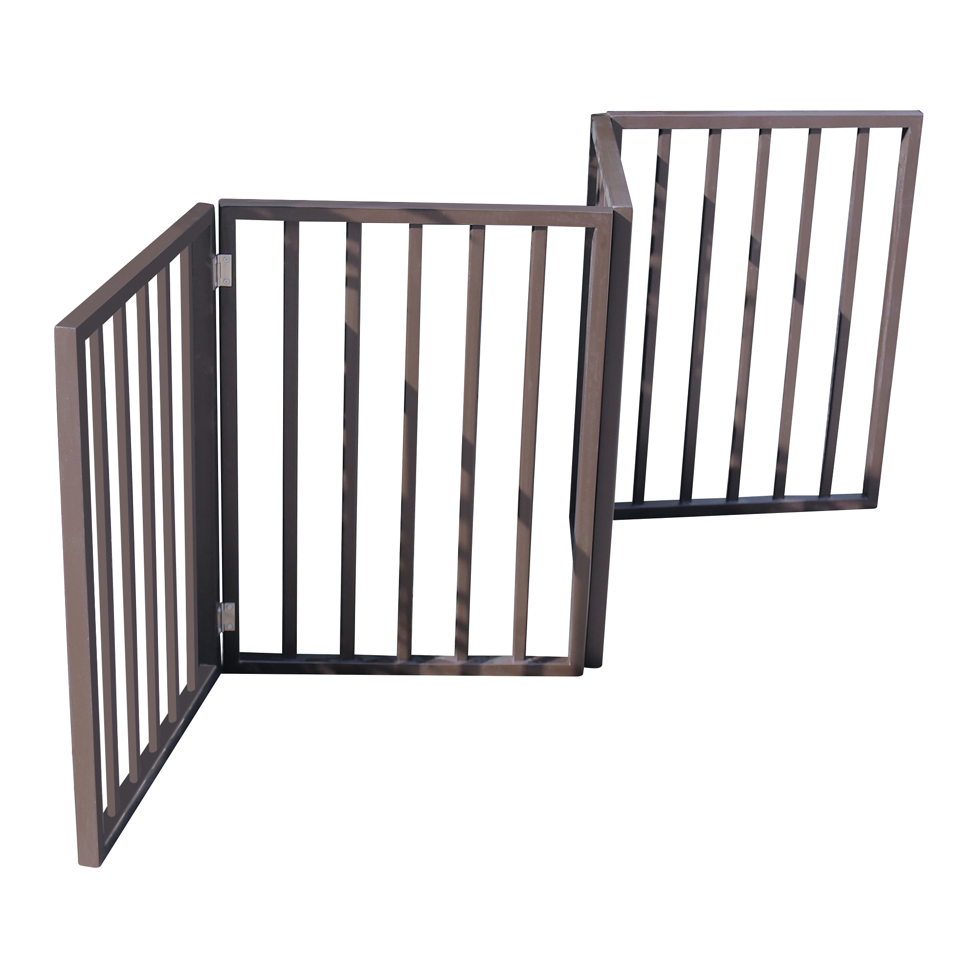 Wholesale Pet Gate Dog Gate for Doorways Stairs or House Freestanding Folding Arc Wooden