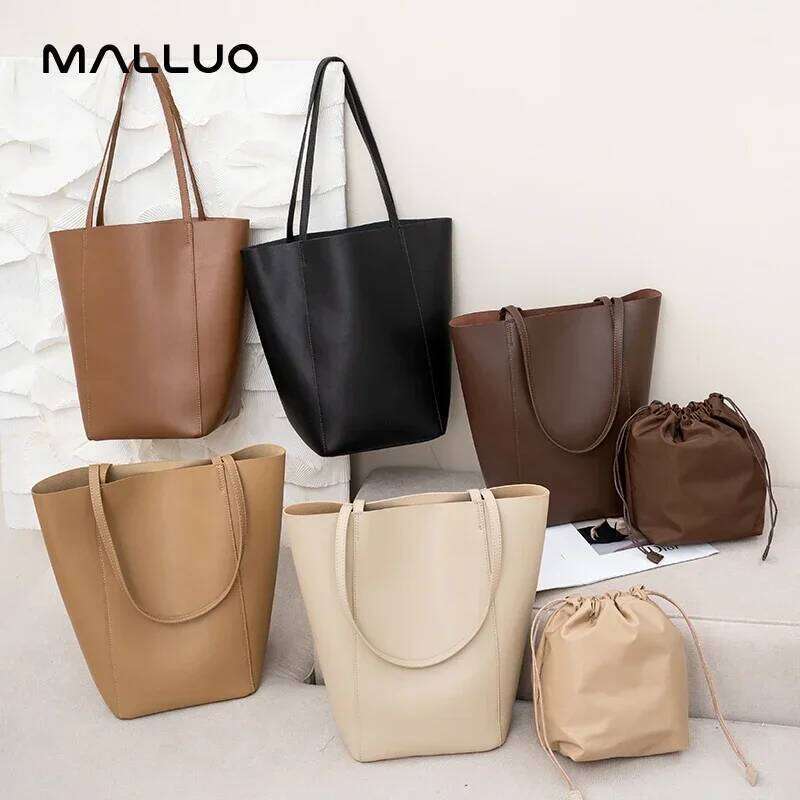 Women's Soft Genuine Leather Shoulder Bags Female Large Capacity Totes Bag Ladies Designer Casual Handbags Fashion Purses