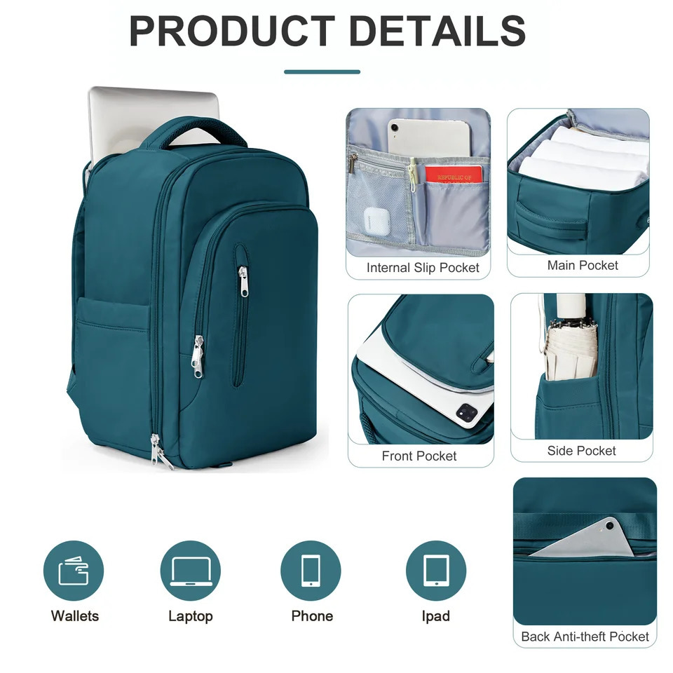 Mens Cabin Backpack Flight Laptop Bag Travel Backpacks for Women Large Capacity Ryanair 40x20x25 CarryOns europe Luggage Bags 250605