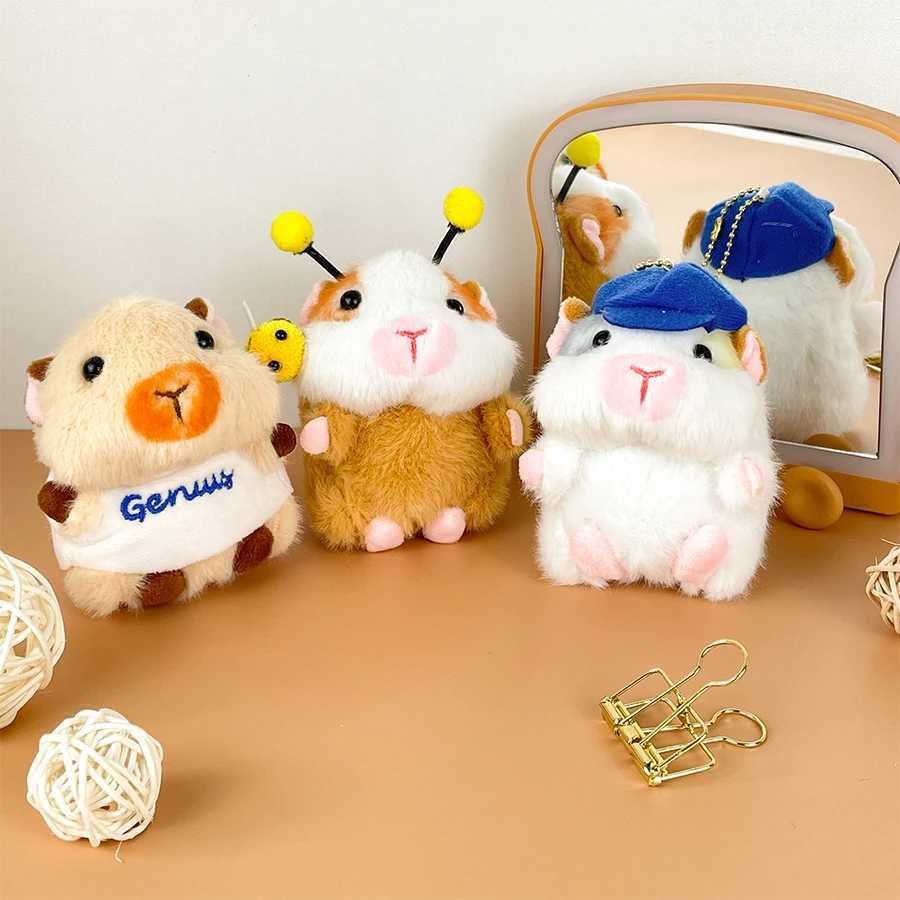 Dutch pig plush pendant cute little bee doll creative keychain school bag pendant animal ornament pendant couple gift XJ250607