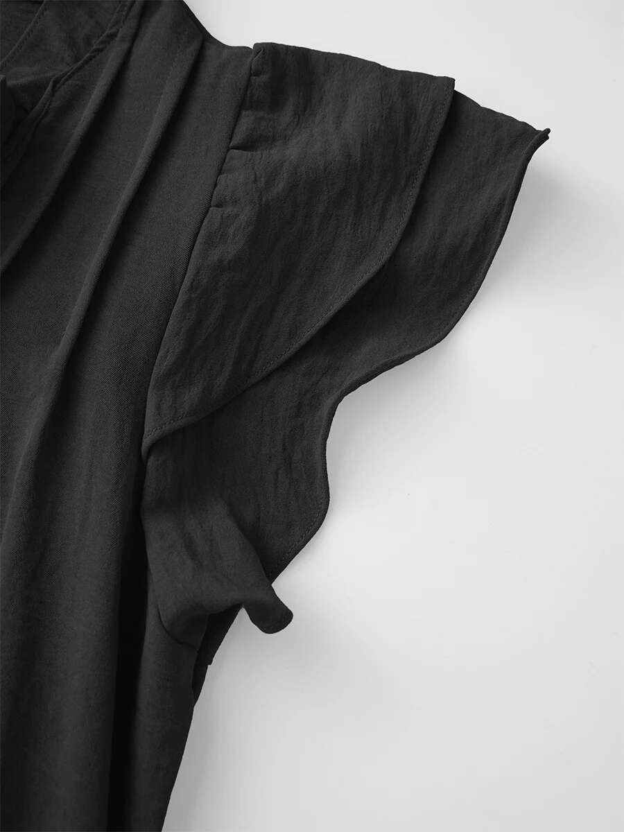 Elegant Floral Print Off Shoulder Maxi Dress with Ruffle Trim and Tie Waist for Womensummer Beach Vacation Party