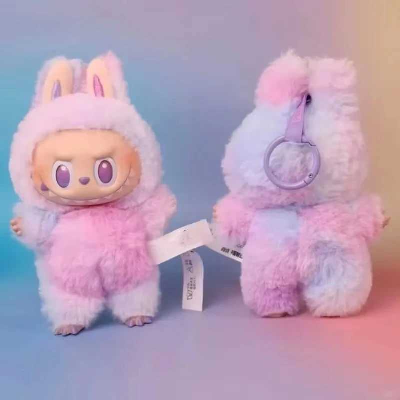 1 1 Quality Kawaii For Labubu Monster Blind Box Series PVC Macaron Pendant Doll Monster Keychain Birthday Holiday Kids Gift XJ250607