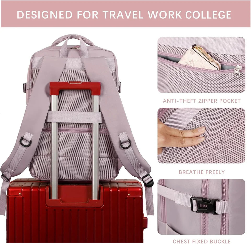 Travel laptop backpack ladies casual work bag travel hiking business ADH 250605