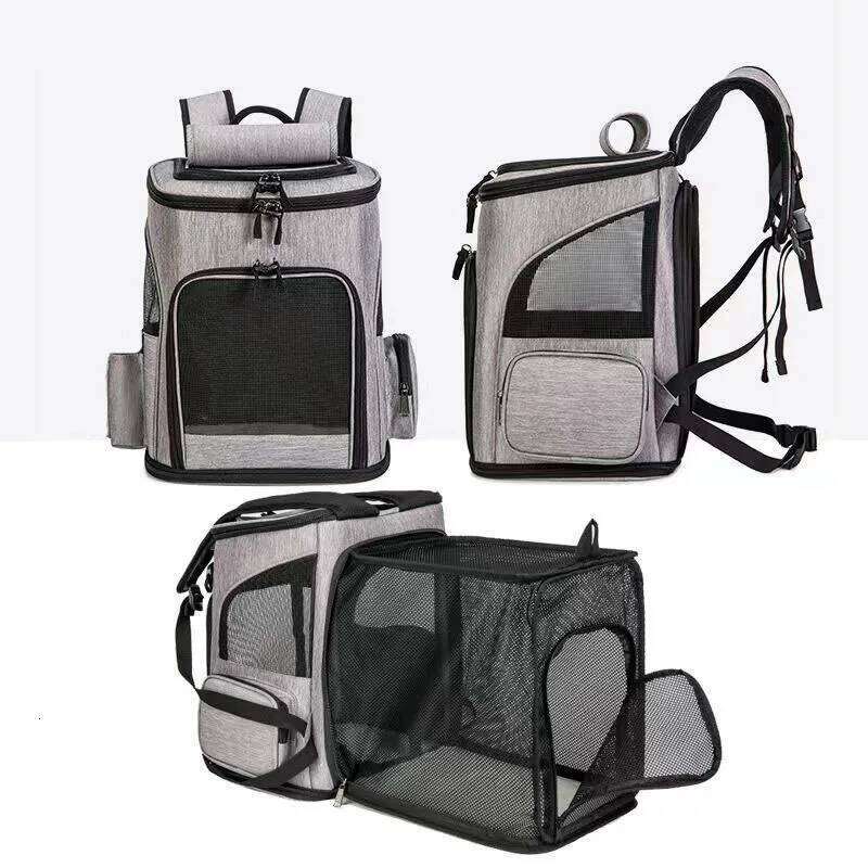 Designer Bag Breathable Cat Backpack Foldable Pet Carrier Transport Travel Bag Expandable Large Capacity Creative For Cats Dogs