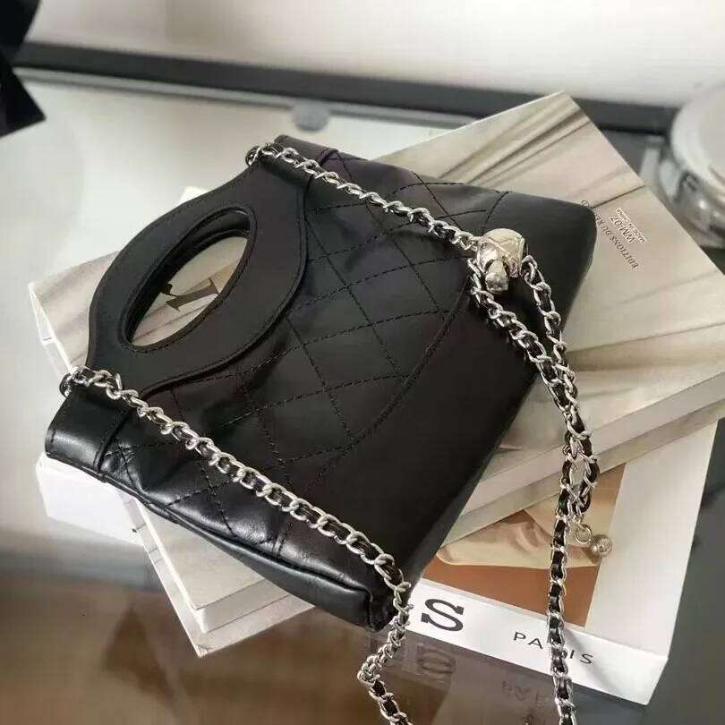 2025 New Trendy Argyle Chain Handbag High-Quality Genuine Women's Crossbody Bag Soft Fashionable Cow Leather