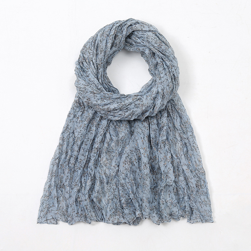 K957 New autumn and winter style literary style small fresh floral print fashionable versatile warm ladies scarf shawl
