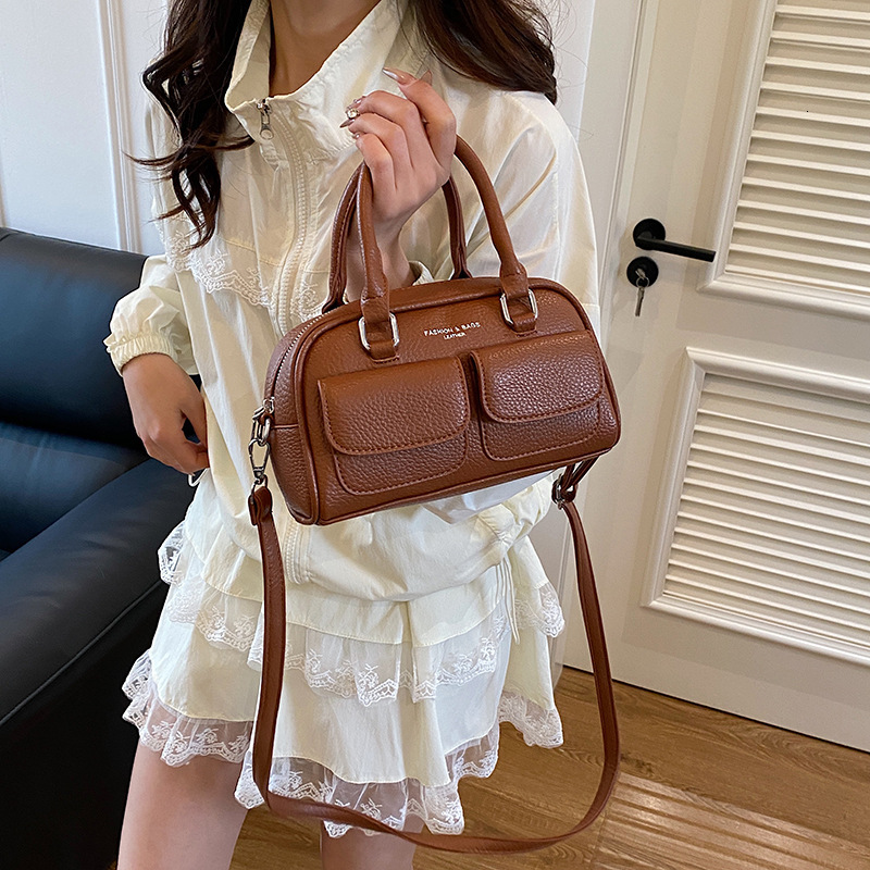 designer High-End Handbag for Women 2025 New Casual Fashion Versatile Crossbody Bag Korean Style Shoulder Boston Bag