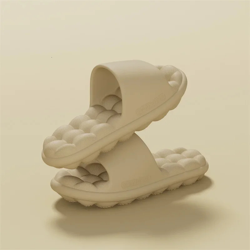 Men Anti-slip EVA Massage Summer Slippers Women Lightweight Bathroom Cozy Sandals Couple Unisex House Indoor Soft Home Shoes 250605