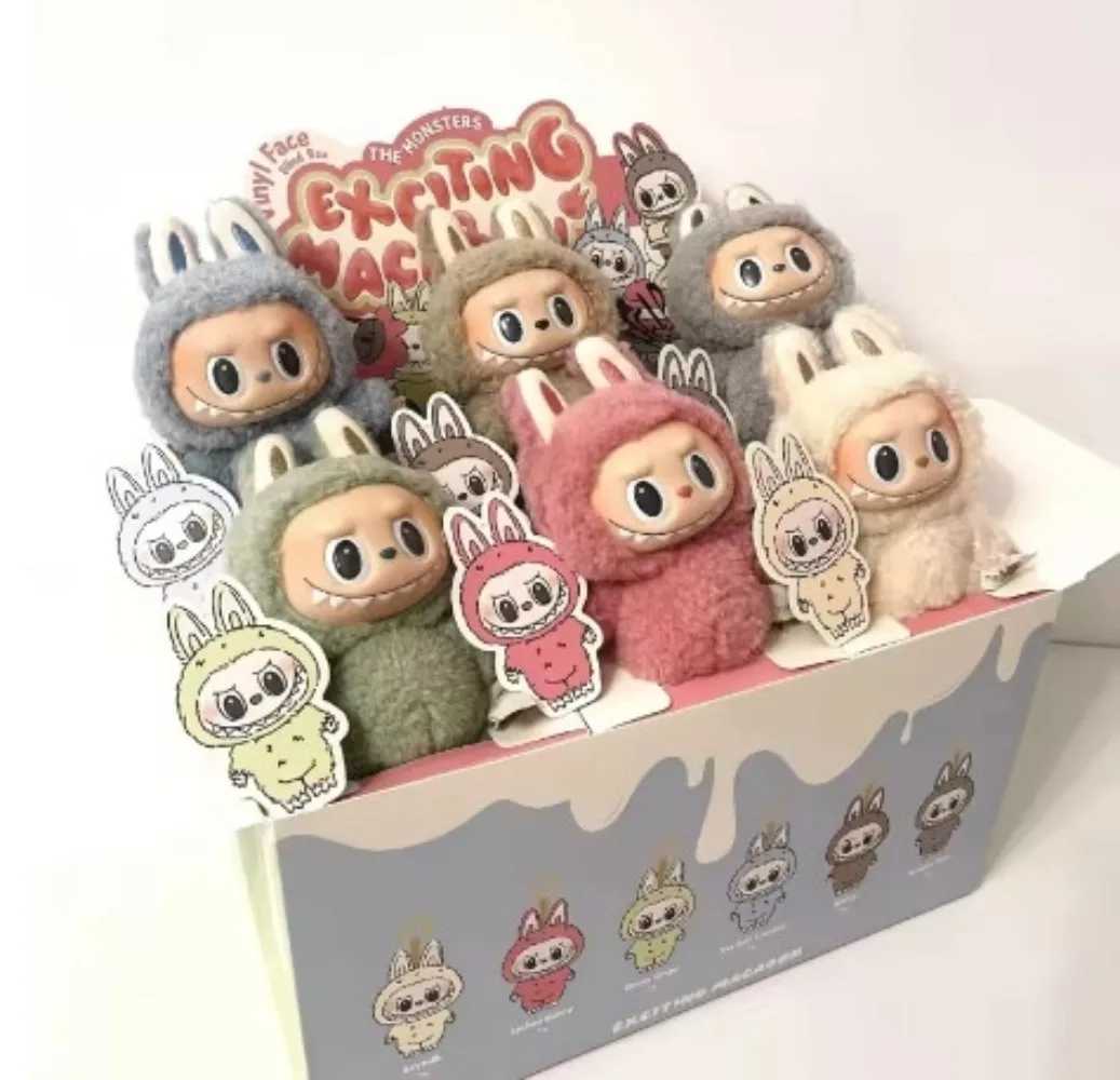 LABUBU Macaron Vinyl Face Series Blind Box Figure Tide Play Plush Toy Pendant Z250607