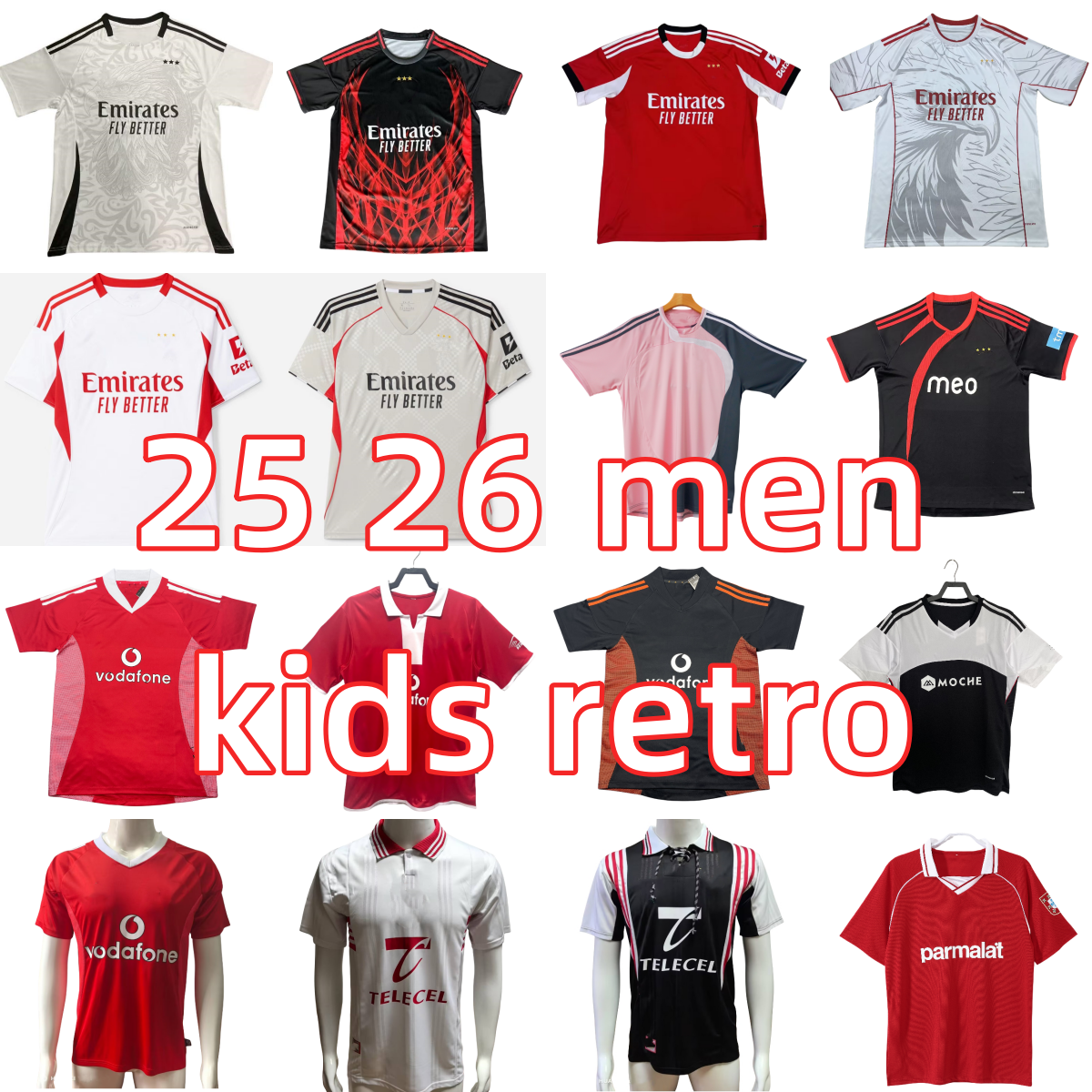 25 26 KOKCU BeNfIcAS Soccer Jerseys A.CABRAL NERES OTAMENDI 2025 Football Shirts JOAO VEVES AURSNES ROLLHEISER Kids Kits Uniforms retro Jersey