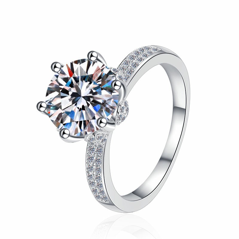 Durable Affordable Moissanite Eternal Wedding Ring - Premium S925 Finish