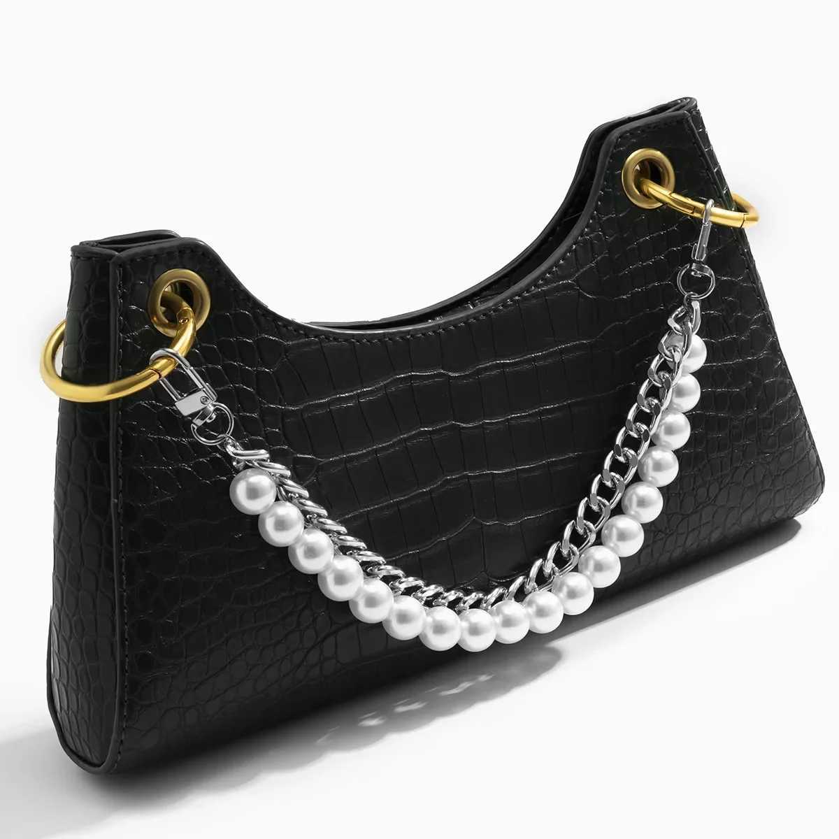 24cm Pearls Chain Strap For Handbag Fashion Accessories For Handbags Handles For Handbag Imitation Pearl Bag Chain Metal Chains XJ250607