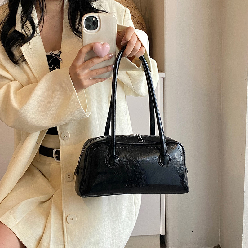 designer Niche Design High-Quality Large Capacity Shoulder Underarm Bag 2025 New Korean Style Fashion Baguette Small Square Bag