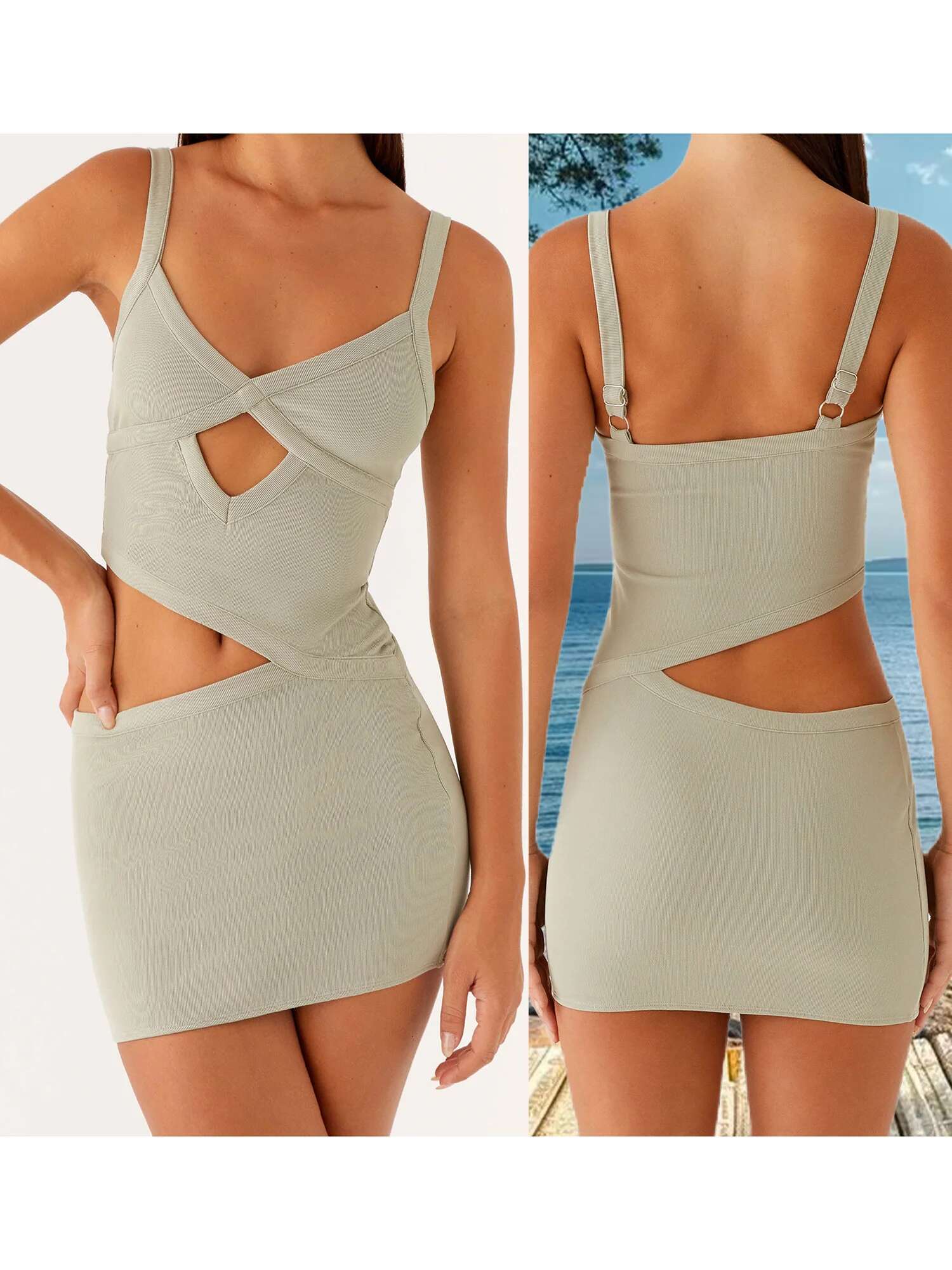 Elegant Halter Neck Midi Dress with Side Slit and Ruched Detailing Womens Sleeveless Bodycon Cocktail Dress for Party