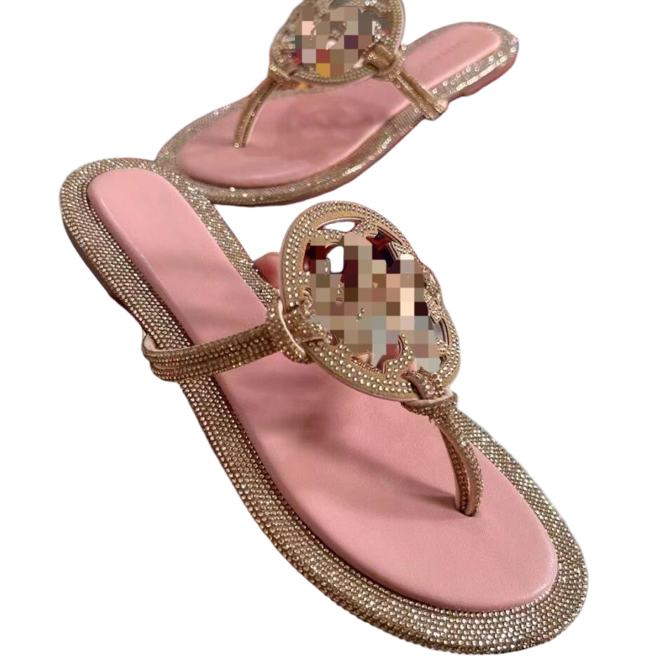 Fashion Leather Women slipper Flip Flops Thick Soled Sandal Indoor Waterproof Non Slip Designer V-Shaped Solid Color Summer Outdoor Relaxation Beach Shoes 36-42 s1